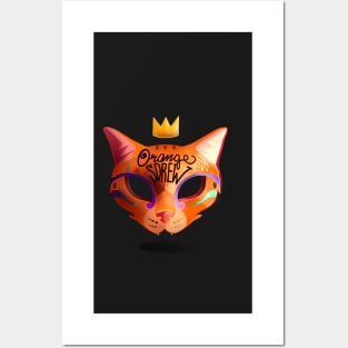 Orange Sdrew - logo brand, tribe mask Posters and Art